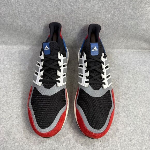 Adidas Shoes Mens Size 11.5 Ultraboost Black Red Blue Running Sneakers EF1360 - Picture 3 of 10